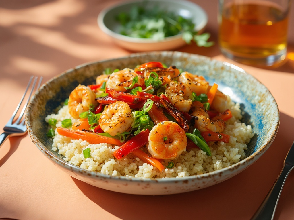 Shrimp and Vegetable Stir-Fry with Cauliflower Rice